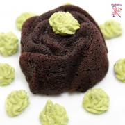 gluten free chocolate cake matcha frosting